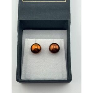 Honora Cultured Pearl Pierced Stainless Stud Earrings in Box